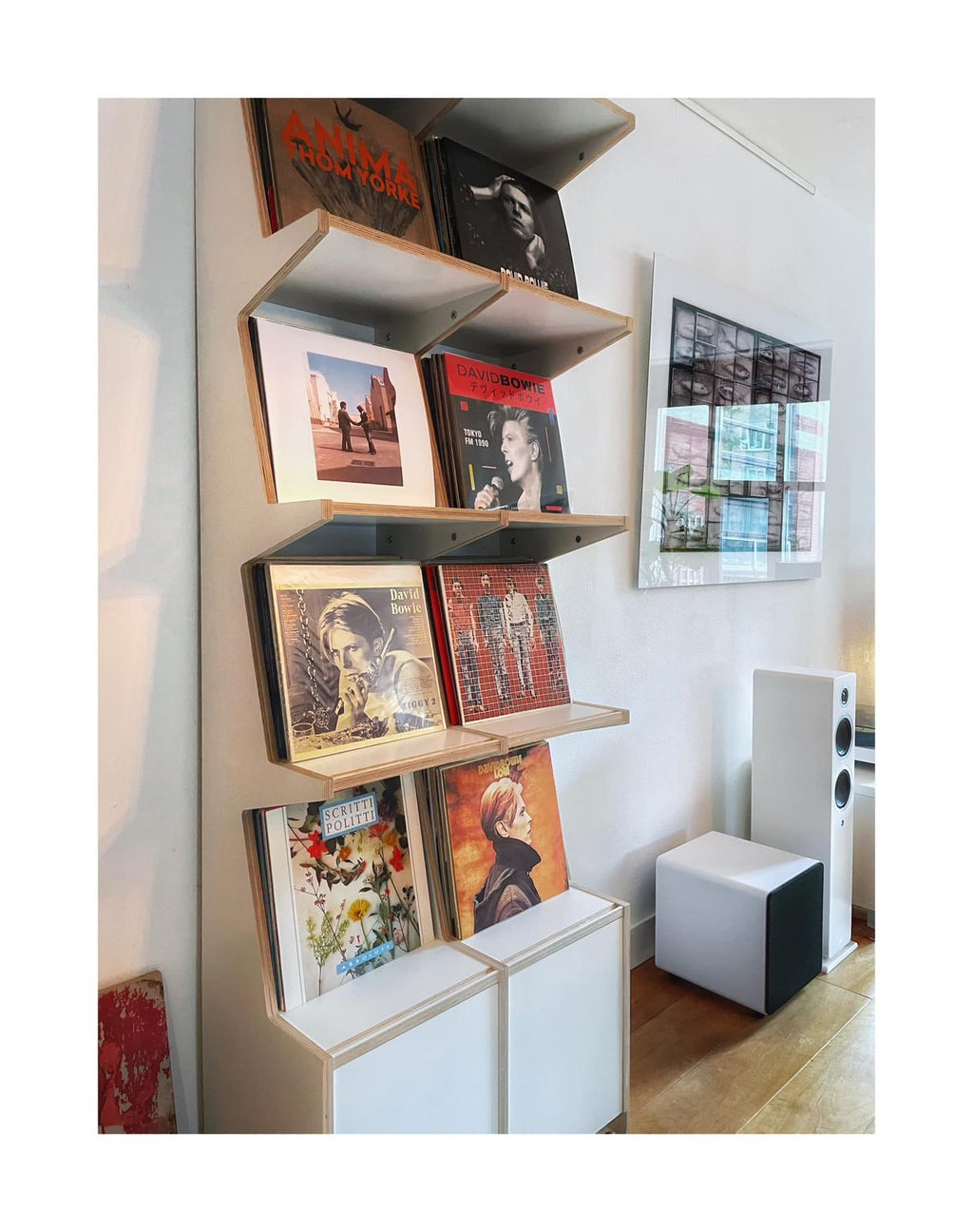 Coverfront platenkast - berken multiplex
